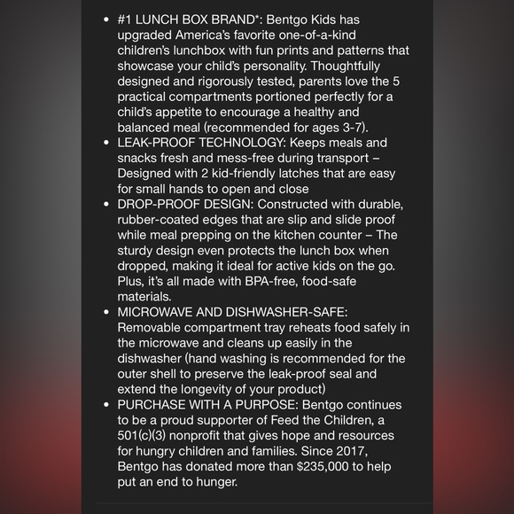 Bentgo mermaid lunch box new open box - Picture 11 of 11